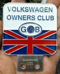 vintage GB VW VOLKSWAGEN car club badges in Badges ...