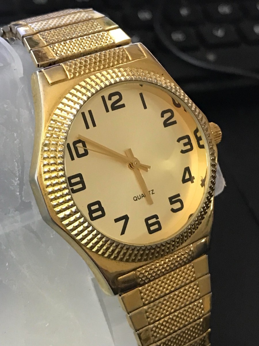 KM1101BRC2 37mm Gold Plated Singapore Movt. Quartz Unisex Watch