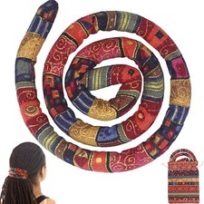 Locsanity Handmade Spiral Bendable Hair Tie Dreadlocks Microlocs Thick Curly