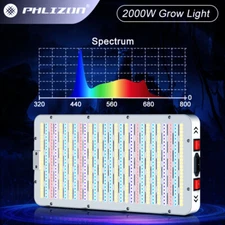 Phlizon 2025 Upgrade 2000W Led Grow Light Full Spectrum LED Grow Light Veg Bloom