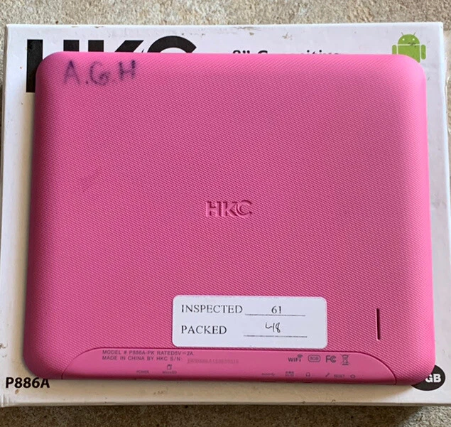 HKC P886A 8” Android Tablet & AC Wall Home Charger bundle - Image 3 of 4