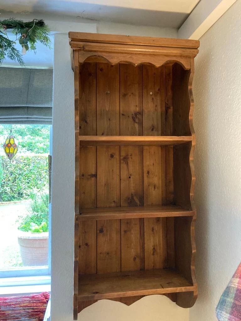 Pine wall sale shelf unit