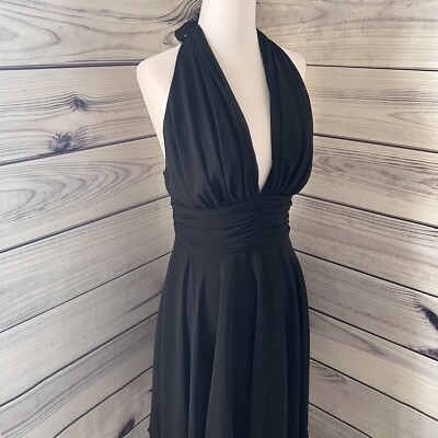 green emerald velvet dress MAREN SATIN HALTER MAXI DRESS | Tie-Neck Wedding Guest Dress main image 1