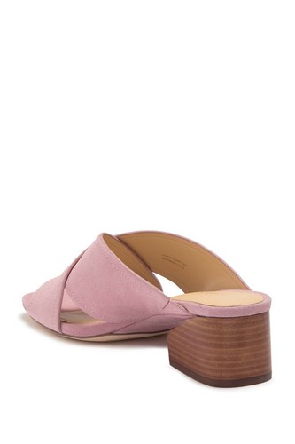 Via Spiga Pink Paulina Crisscross Slip-On Mule Sandals Women's 6.5 New Box NIB - Picture 3 of 5