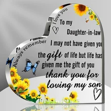 Barydat Christmas Daughter in Law Gifts Daughter in Law Birthday Wedding Gift