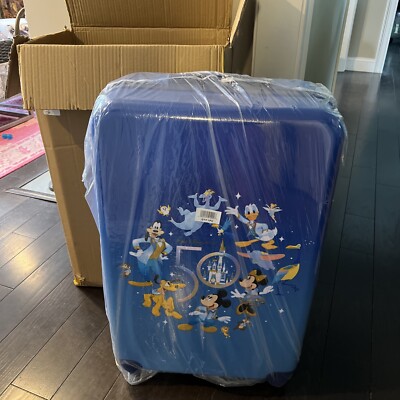 Disney Parks Walt Disney World 50th Anniversary Rolling Luggage Large (NWT) 