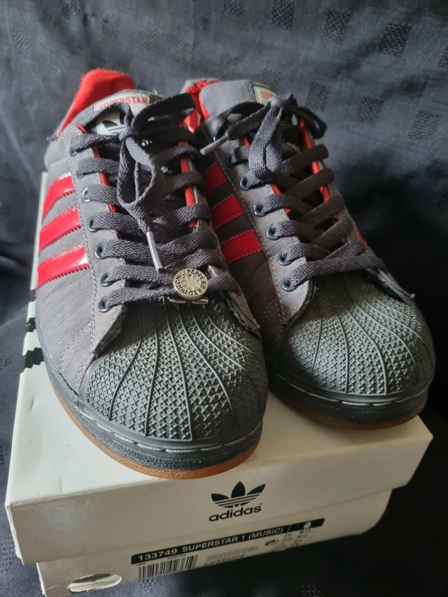 Comparable Padre Subir Adidas Superstar 2 Music Red hot chilli peppers 133749 limited edition UK  9.5 | eBay