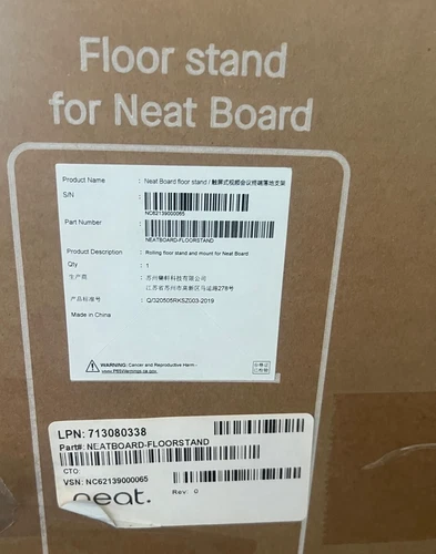 NEW Neat Conferencing Rolling Floor Stand For Neat Board NEATBOARD-FLOORSTAND