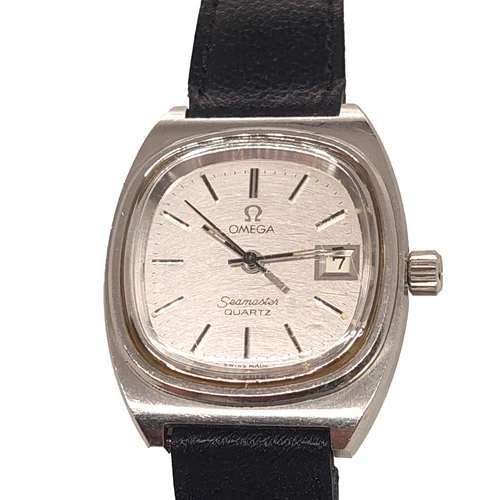 Vintage OMEGA Seamaster Quartz Ref.596.0011 Cal.1360 SS 1970s Ladies Watch