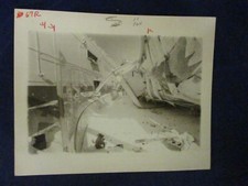 Vintage New England winter storm damage ice hockey rink Glossy Press Photo