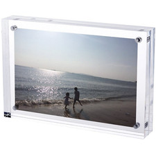 TRIXES A4 Acrylic Photo Frame NEW Double-sided Magnetic Display Picture Frame