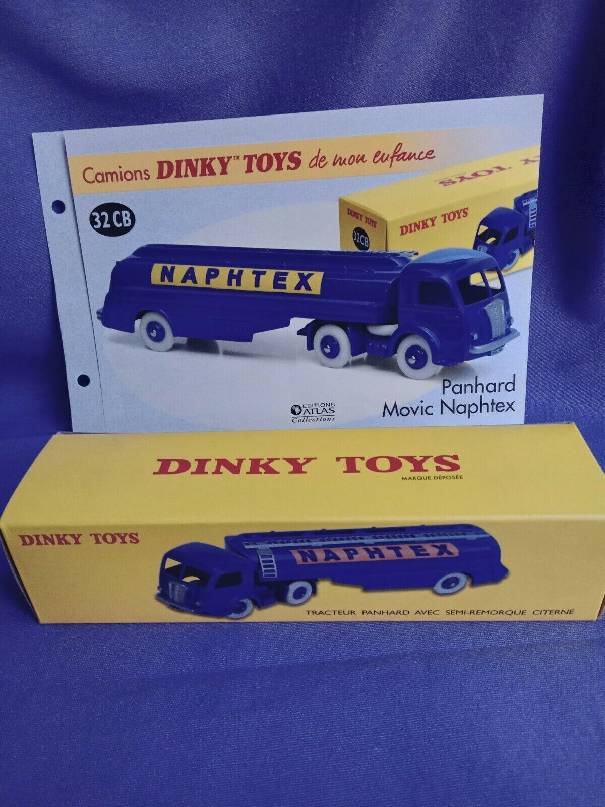 Miniature Panhard Movic Naphtex Dinky Toys 32CB finition premium en métal injecté