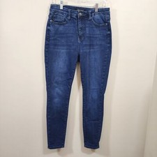 Judy Blue high rise skinny fit dark wash blue jeans woman's size 11/30
