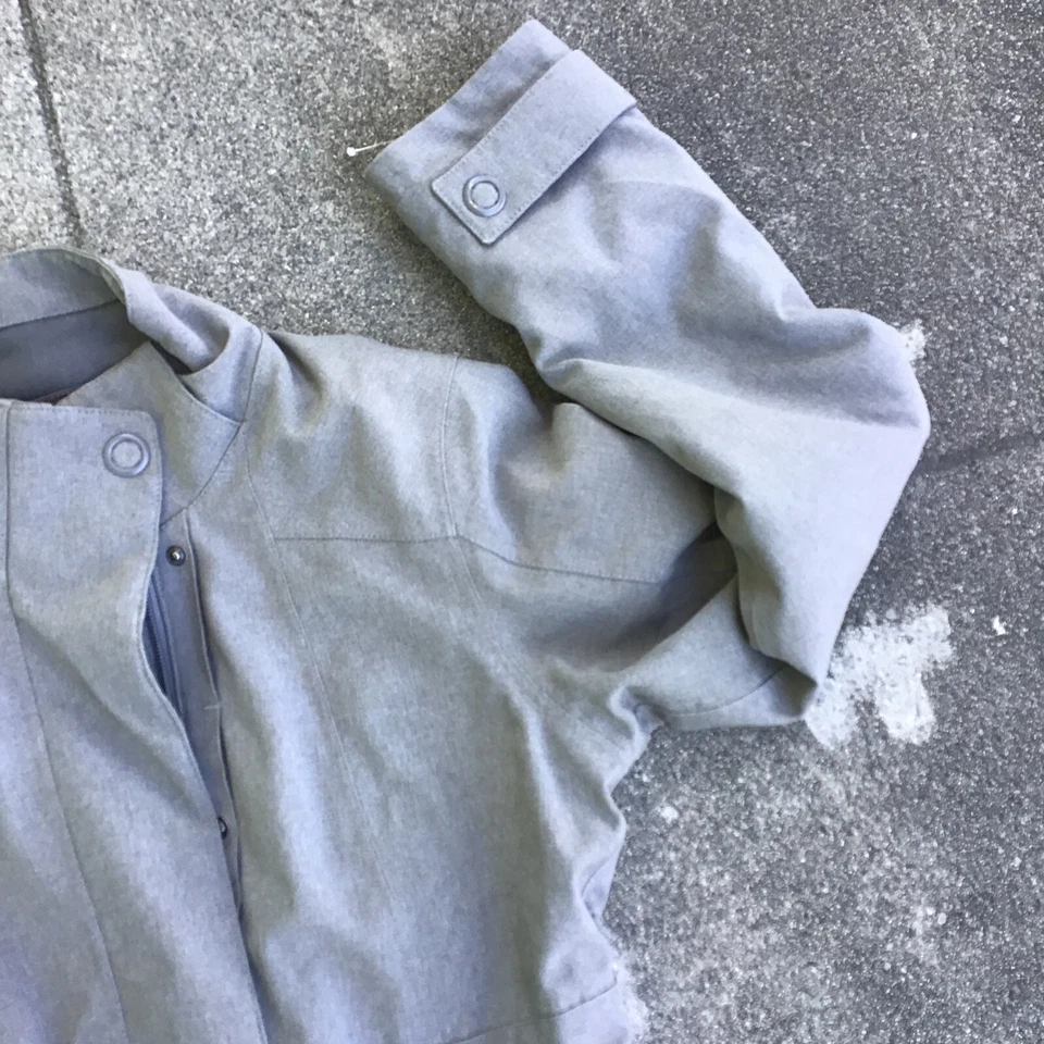 Merrell Ellenwood Long Gray Coat Polyester Women’s Size XS Zip Up - Image 4 of 4