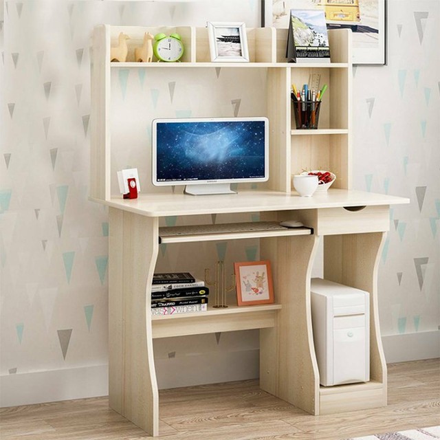 Tribeca Oak Desk Home Office Storage Drawer Computer Workstation