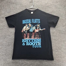 Rascal Flatts Shirt Mens Medium Rhythm Roots Short Sleeve