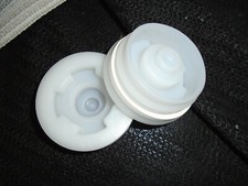 2 Poly Plug Buttress Bung Cap 2" with 3/4" Knock Out with Gasket for Poly Drum,