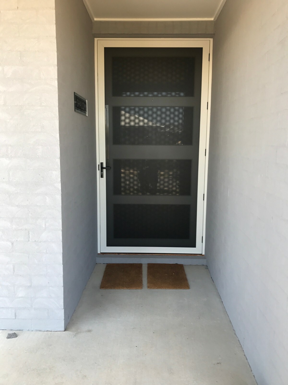 PERFGUARD Hinged Security Screen Door Triple Lock eBay