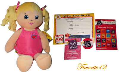 Build a Bear Daisy Blonde Doll 2012 Friends 2B Made Large 17in Stuffed Plush Toy