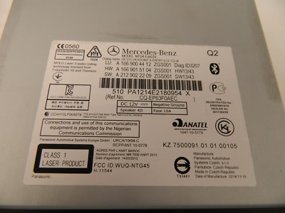 OEM MERCEDES BENZ 6 Disc CD DVD Changer Radio Stereo Dash Assembly  