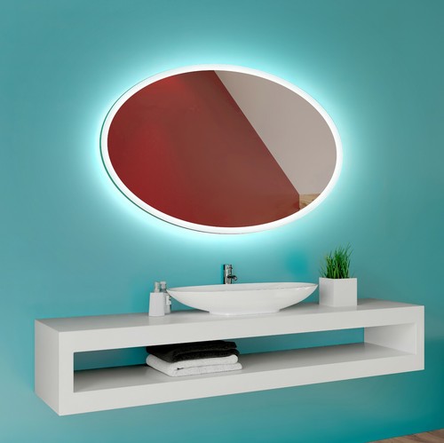 LED Illuminated Bathroom Mirror L74 To Measure Custom Size | eBay