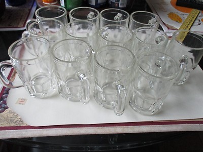 13 Vintage Barrel Shaped Beer Mugs -