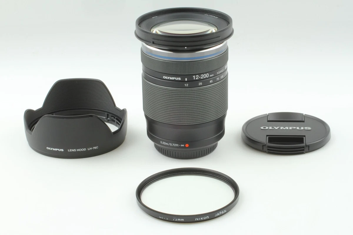 💥TOP MINT w/Hood Filter] Olympus Digital 12-200mm f3.5-6.3 M