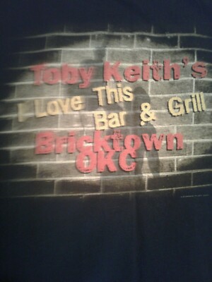 T-shirt Noir Toby Keith's I Love This BAR N Grill - Taille L - Occasion Bon état