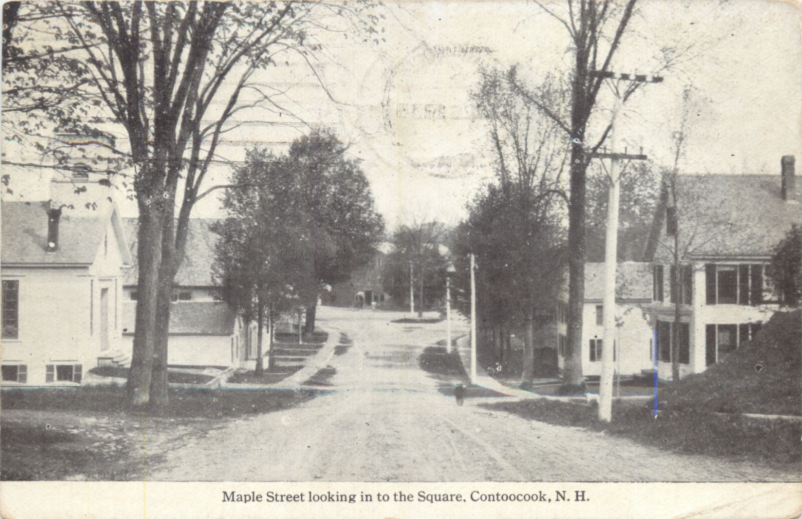 View Of Maple Street, Looking Into The Square, Contoocook, New ...