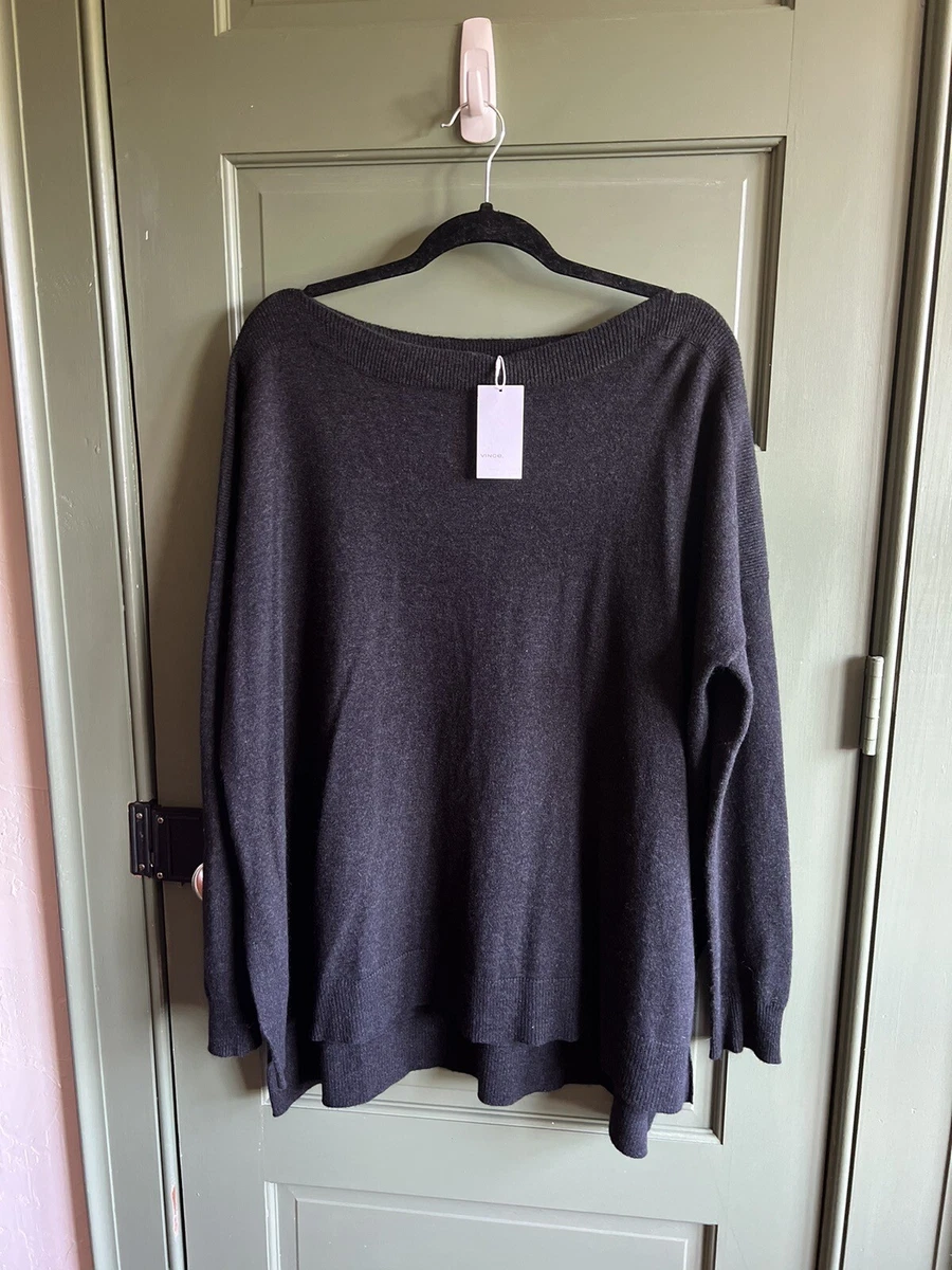 Vince cashmere top boatneck sweater