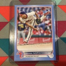 Topps 2022 Update James Norwood #US193 Fathers Day Blue  46/50 made Phillies