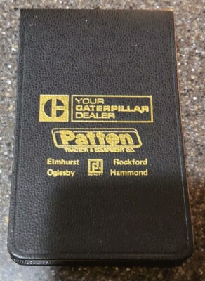 Your Caterpillar Dealer Patten Industries Inc Memo Book