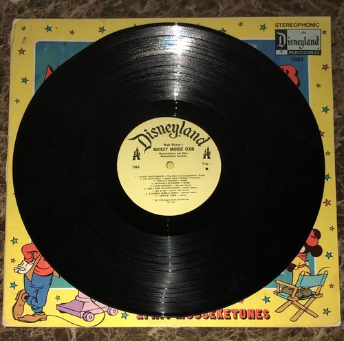 Disney Mickey Mouse Club Mousekedances Mousketeers Vinyl Record Vintage 1975 - Picture 3 of 4