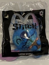  4 Sippin STITCH McDonalds Disney Lilo and Stitch plush toy