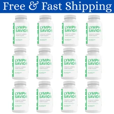 Lymph Savior Supplement Capsules for Lymphatic Health Support - 12 Bottles.