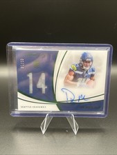 DK Metcalf 2019 Panini Immaculate Rookie Patch Auto RPA RC /14 #NRPA-DK