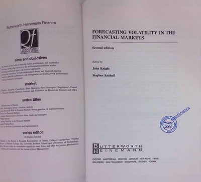 Forecasting Volatility in the Financial Markets. Quantitative Finance Se 2284479