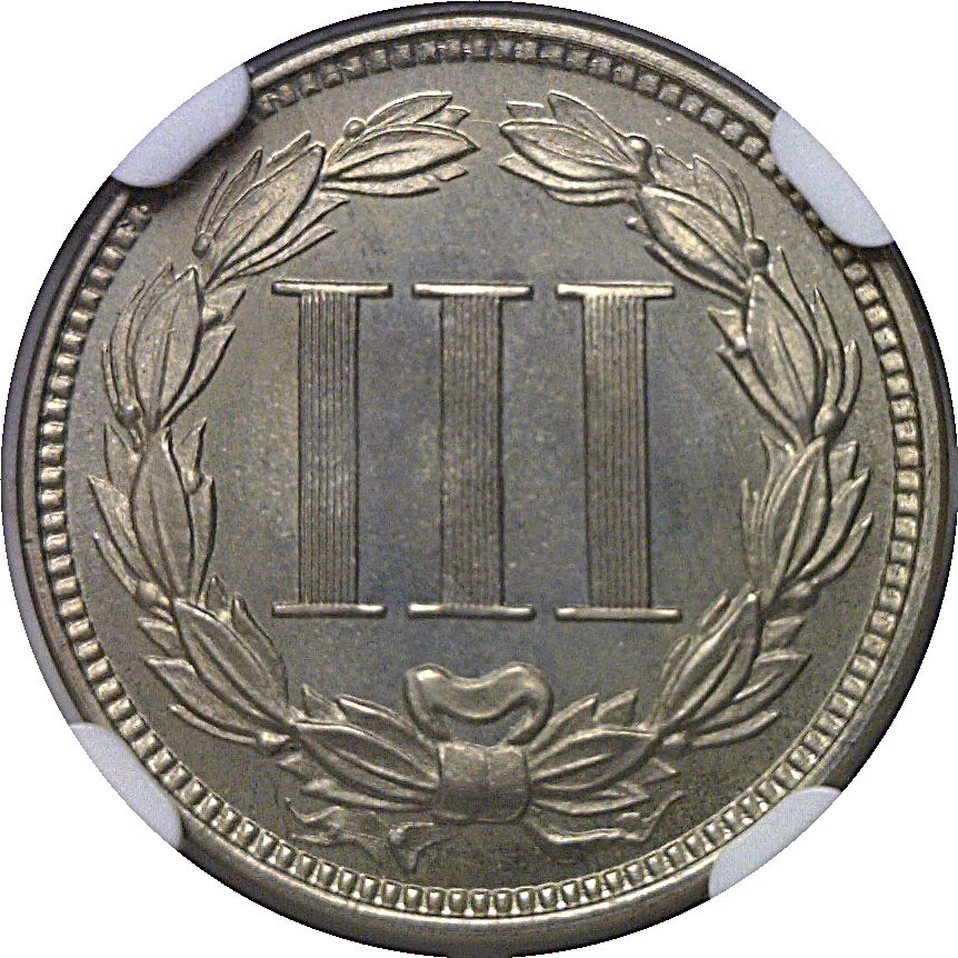 1865 Nickel Three Cent NGC PF-66 CAC - Image 3 of 3
