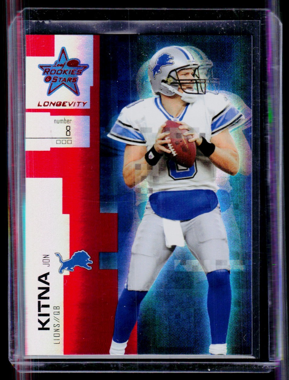 2007 Leaf Rookies & Stars Longevity Ruby Jon Kitna 121/249 Detroit Lions #17
