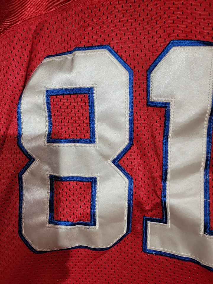 Camiseta deportiva roja Reebok de Aaron Hernandez #81 de los Patriots NFL talla 50 Foto 2 de 4