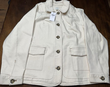 J. Jill Womens Beige Button-Front Jacket 2X P...