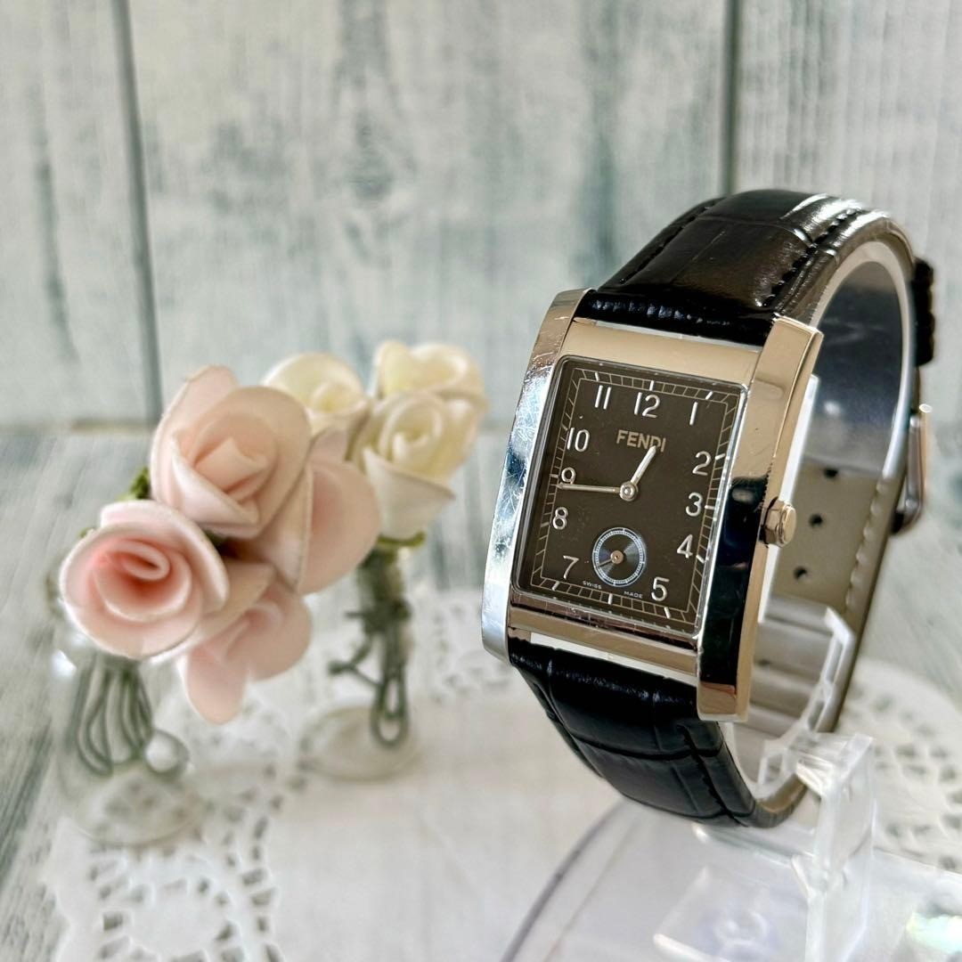 FENDI シルバー ブラック7000G 時計 メンズレディース可❗️ピン抜き付き FENDI Watch 7000G Black Silver Used | eBay