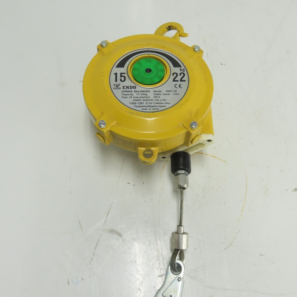 Endo EWF-22 Spring Balancer 15-22kg Capacity 1.5m Cable Travel | eBay