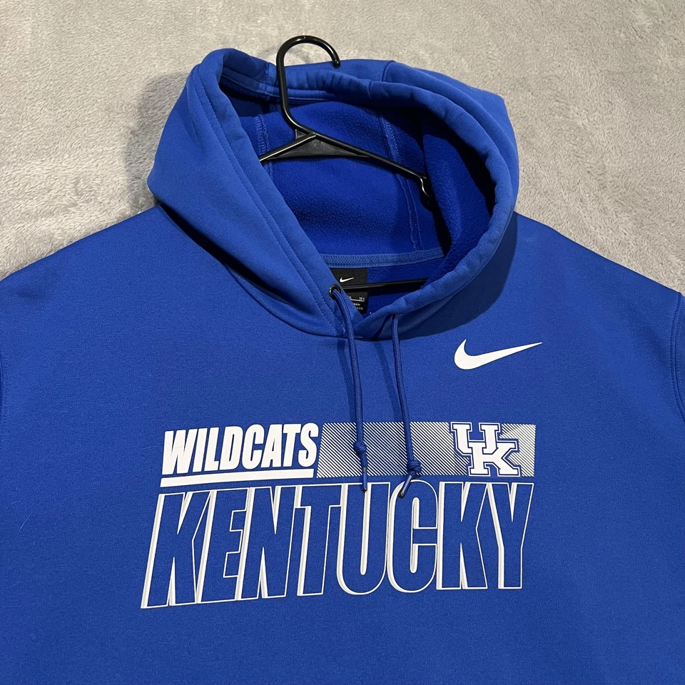 Kentucky Wildcats Hoodie Sweatshirt Mens 3XL Blue NCAA On Field Nike Dri Fit - Image 3 of 4