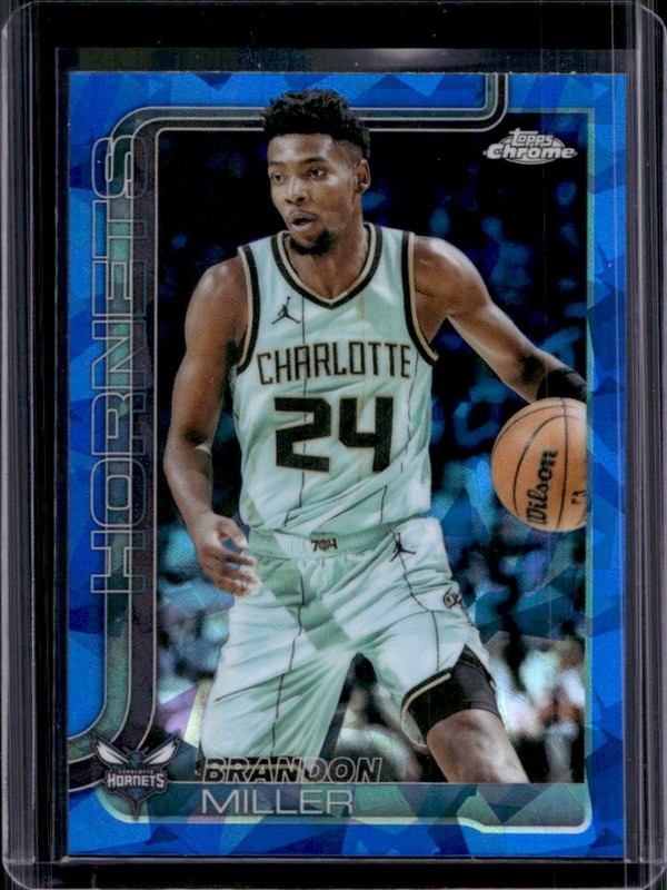 2025-26 Topps Chrome Sapphire Brandon Miller #89 Hornets