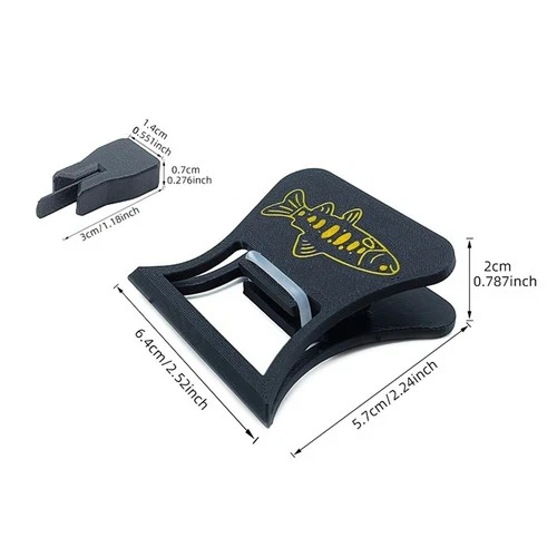 Stainless Steel Fly Tying Feather Clip Tool for Precise Hackle Clamping