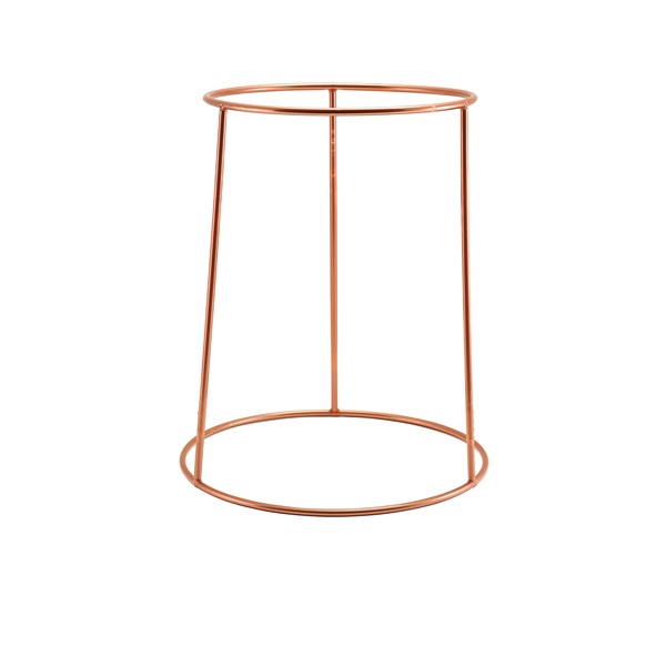 GenWare Copper Anti-Slip Round Buffet Riser For Showcasing Sharing Dishes 30cm