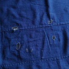 Antique Japanese BORO Fabric Indigo Cotton Te...