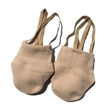 SSZYace Half Toe Shoe Knitted Cotton Ballet Shoes/Ballet Medium, Nube