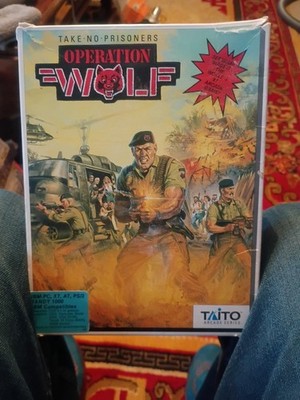 Taito Operation Wolf Arcade Game IBM-PC XT AT Tandy 1000 1989 Video Game, 5.25''